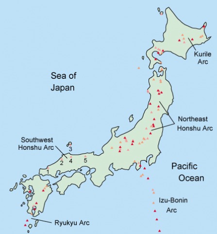 The Names And Locations Of Volcanoes In Japan 51